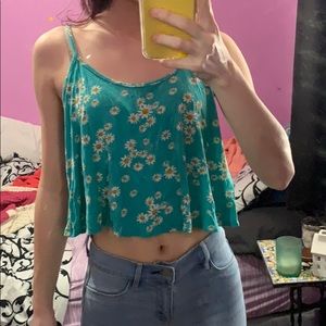 Daisy cropped tank top